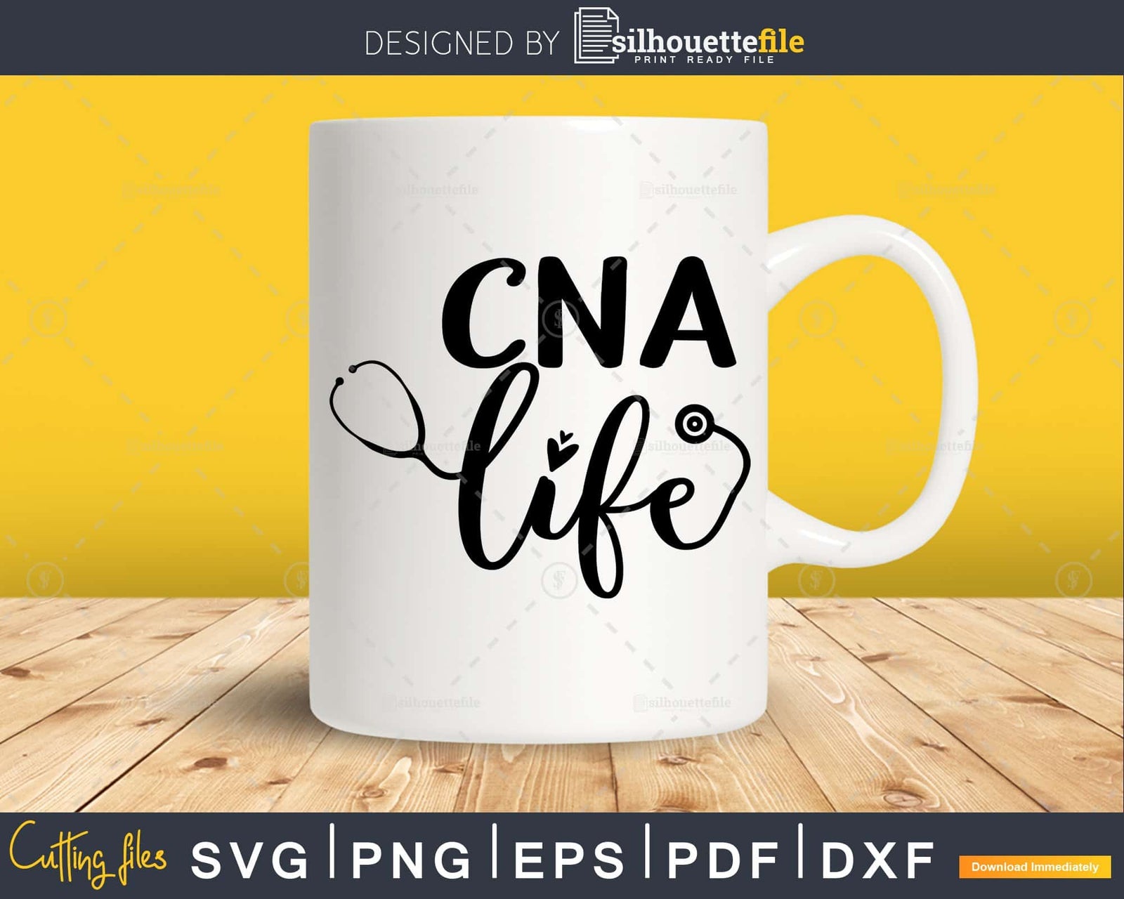 CNA Nurse life svg digital cricut printable file | Silhouettefile