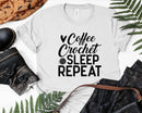 Coffee Crochet Sleep Repeat Svg Png Cut Files