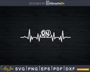 Cool Heartbeat Registered Nurse Rn Nursing Gift Svg Png