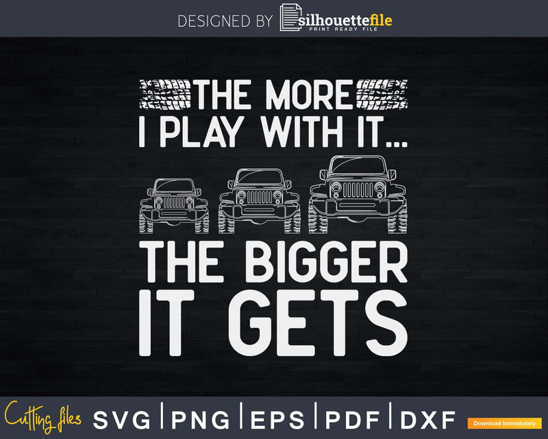 Cool The More I Play With It...The Bigger It Gets Svg