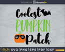 Coolest Pumpkin in the Patch Halloween cricut svg craft cut