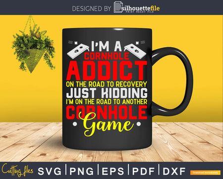 Cornhole Addict Svg Dxf Cricut Files