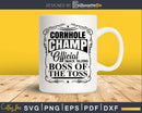 Cornhole Champion Boss of the Toss Svg Dxf Png Cricut File