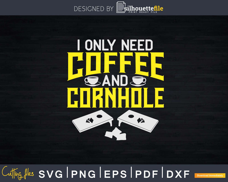 Cornhole Coffee Svg Dxf Cricut Files