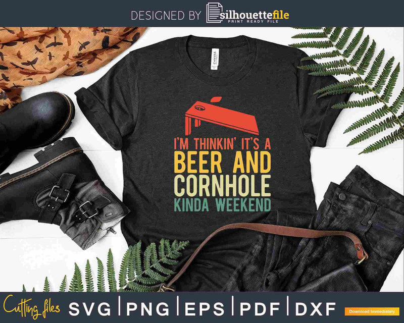 Cornhole Funny Vintage Retro And Beer Svg Dxf Cut Files