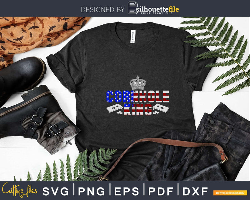 Cornhole King Svg Dxf T shirt Design