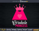 Cornhole Princess Backyard Tournament Svg Dxf Png Cricut
