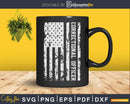 Correctional Officer American Jailer Flag Svg Dxf Cut Files