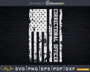Correctional Officer American Jailer Flag Svg Dxf Cut Files