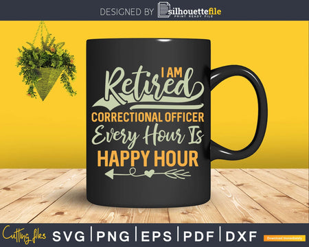 Correctional officer Retired Svg Dxf Cut Files