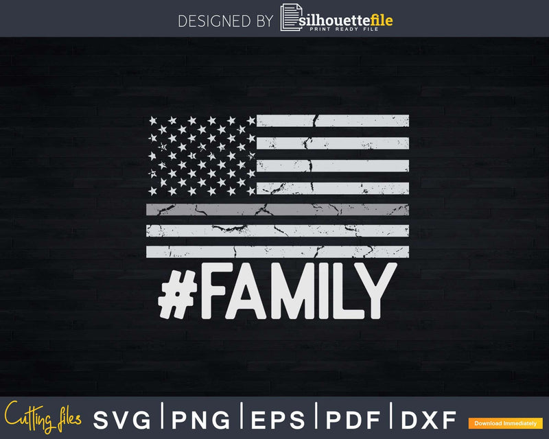 Corrections Officer Family Thin Silver Line Flag Svg