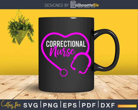 Corrections Officer Nursing Gift Correctional Nurse Svg
