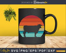 Cow Retro Style digital craft svg png cut design files