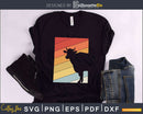 Cow vintage Retro Style svg png digital cut design files