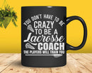 Crazy Lacrosse Coach Lax Player Goalie Field Team Helmet