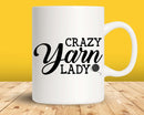 Crazy Yarn Lady Svg Png Cut Files