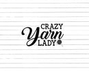 Crazy Yarn Lady Svg Png Cut Files