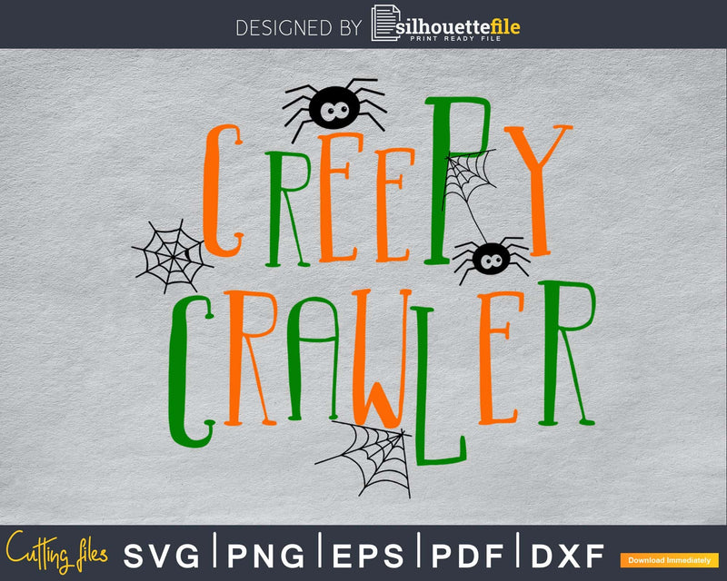 Creepy Crawler Halloween cricut svg craft cutting files