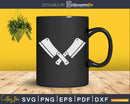 Crossed butcher knives Svg Dxf Cut Files