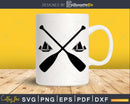 Crossed Paddles svg digital cricut printable file