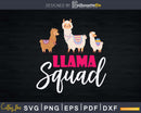Cute Llama Squad Shirt Retro 80s Style Svg Alpaca Print