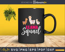Cute Llama Squad Shirt Retro 80s Style Svg Alpaca Print
