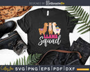 Cute Llama Squad Shirt Retro 80s Style Svg Funny Cut Files