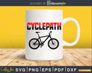 Cycle-path Funny Cycling Mountain Biking Cyclists svg