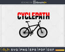 Cycle-path Funny Cycling Mountain Biking Cyclists svg