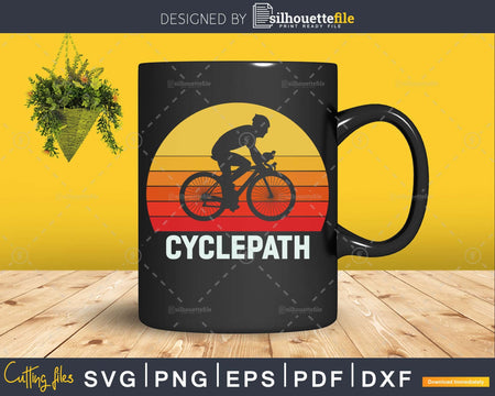Cyclepath Funny Saying Cycling Bicycle Bike svg design