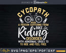 Cycopath Mountain Biking Retro Vintage Bicycle Svg Dxf Cut