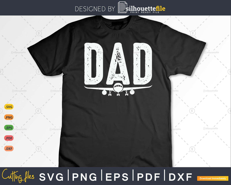 Dad Aviator Aviation Flying Aircraft Lover Airline Pilot