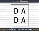 DADA svg dxf eps png Cut File For Cricut Silhouette