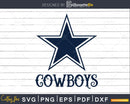 Dallas Cowboys Logo svg cricut file digital download cut
