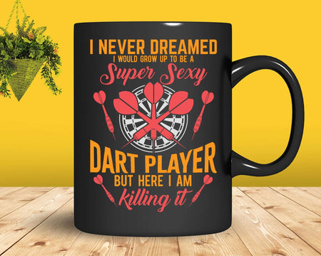 Dart Player Funny Darts Throwing Svg Png Cricut Files