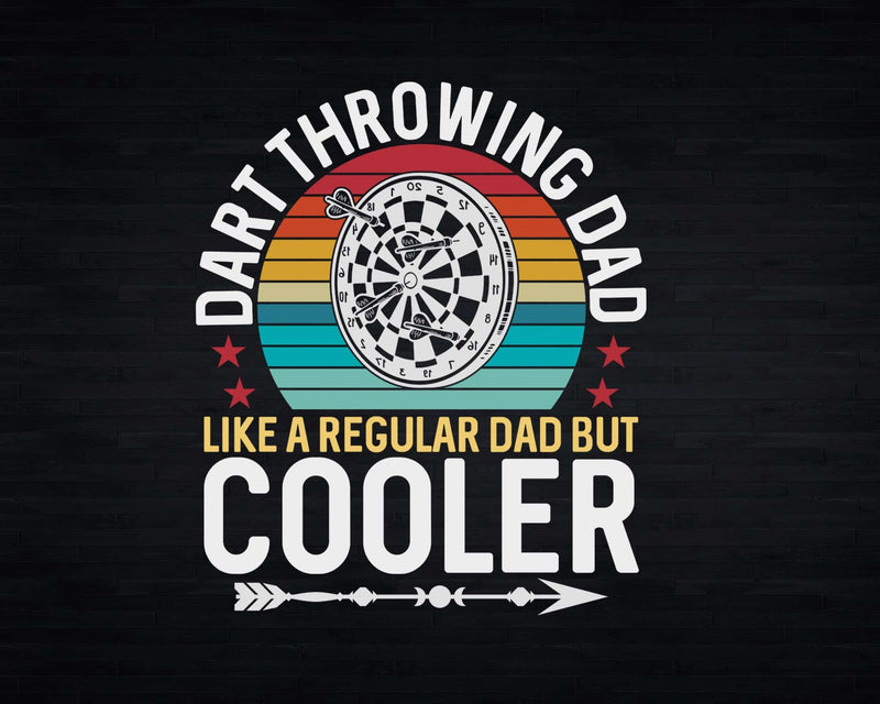 Dart Throwing Dad Father Player Svg Png Cricut Files