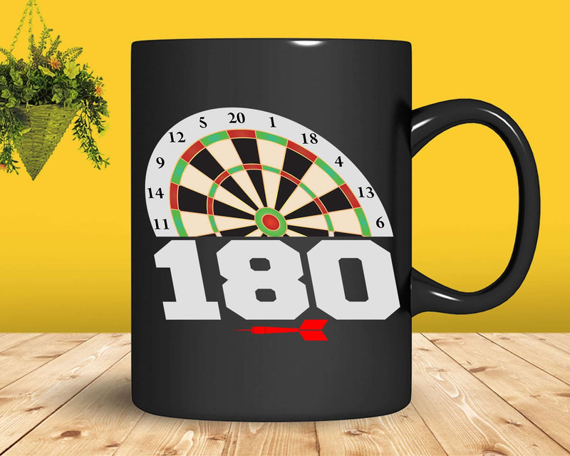 Darts Board 180 Points Dart Game Accessories Svg Png Cricut