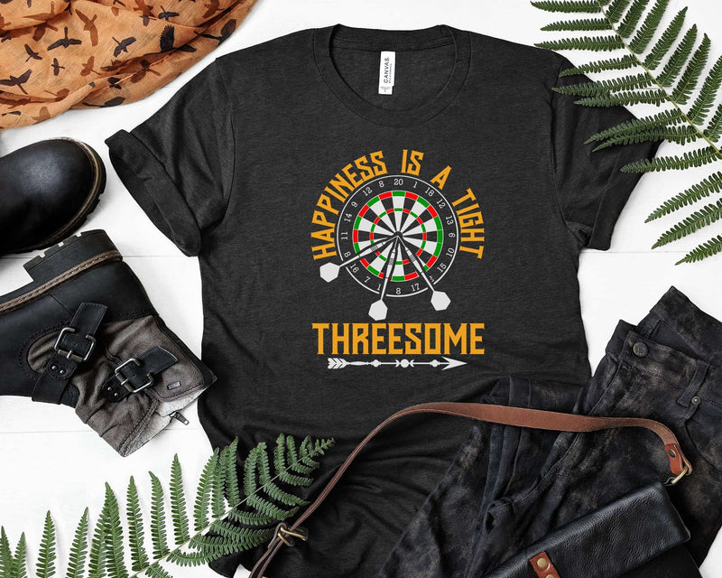 Darts Player Happiness Is A Tight Threesome Svg Png Cricut