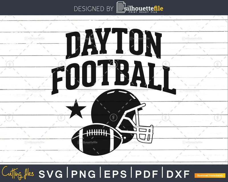 Dayton American Football Team svg png dxf cutting cut