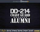 DD-214 US Coast Guard USCG Alumni Svg Dxf Printable Cut