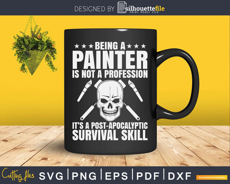 Decorator Survival Skill Painter Svg Dxf Png Cut Files