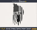 Deer hunting American flag Silhouette svg file