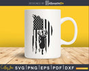 Deer hunting American flag Silhouette svg file