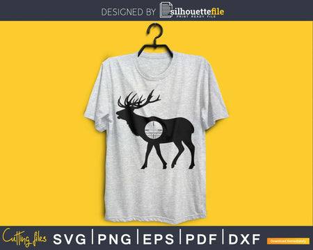 Deer hunting silhouette file