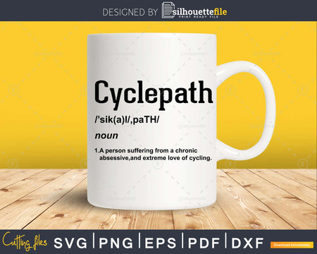 Definition of a CYCLEPATH for Cyclist Bicyclist Roadie svg