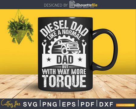 Diesel Mechanic Dad Automobile Fathers Day svg cutting