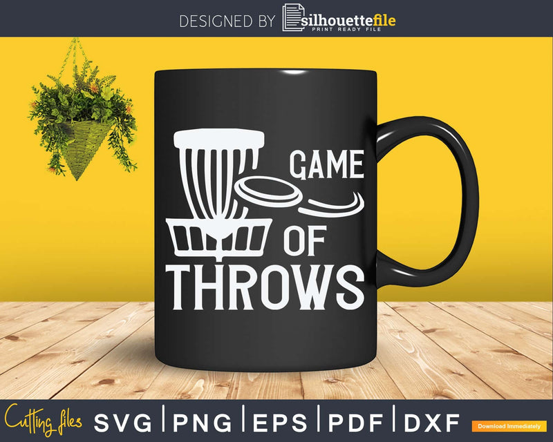 Disc Golf Game Of Throw T-Shirt for Funny Frisbee Svg Png