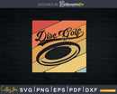 Disc Golf In Retro Vintage Style Frisbee Svg Png Dxf Cut