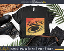 Disc Golf In Retro Vintage Style Frisbee Svg Png Dxf Cut