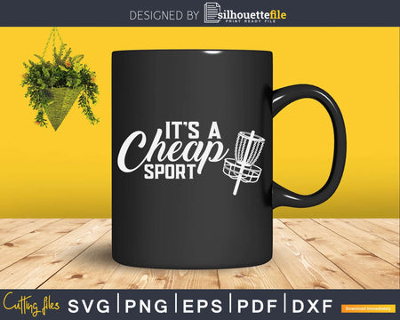 Disc Golf It’s A Sport Frisbee Frolf Svg T-shirt Design